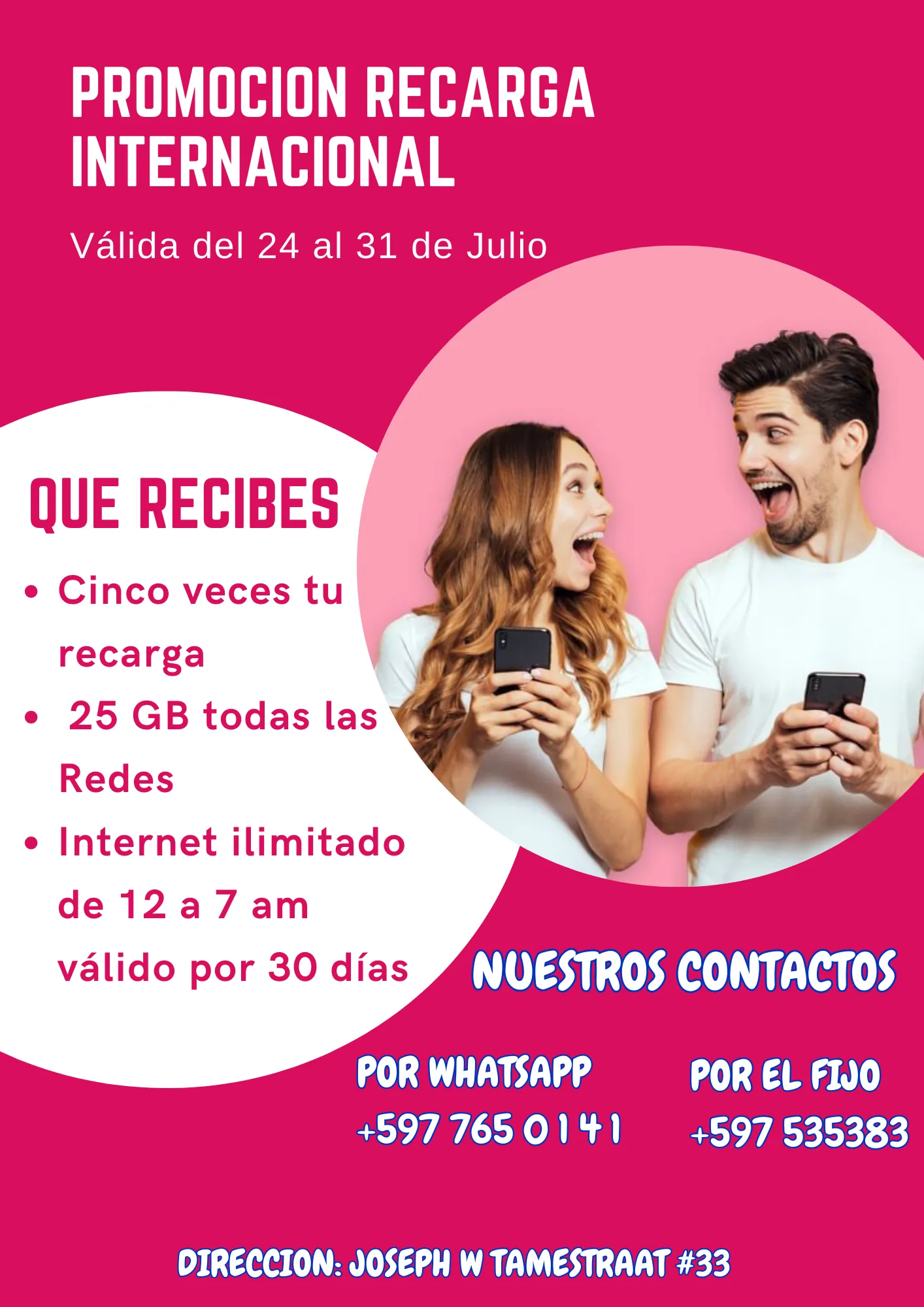 Recargas y Remesas a Cuba y Brazil